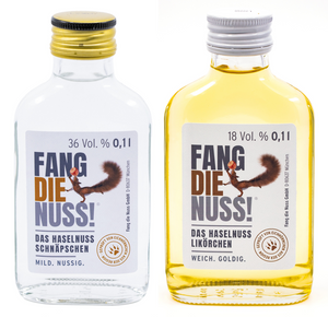 fang die nuss 2er set 100ml flachmann haselnuss likör schnaps