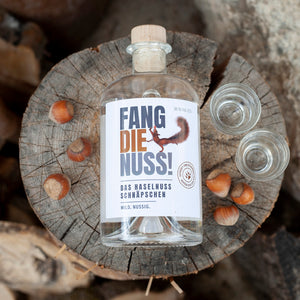 fang die nuss geschenk set haselnuss schnaps